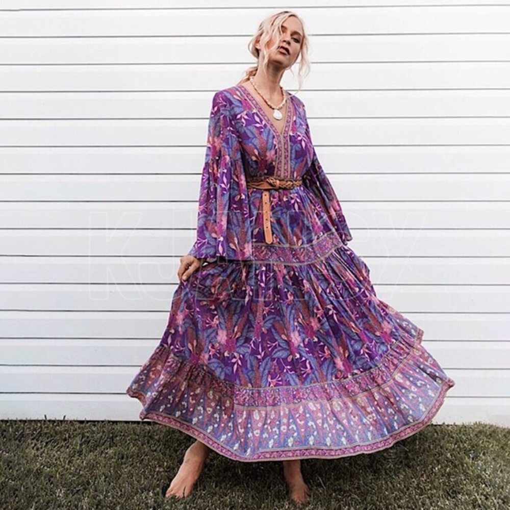 Bohemian Botanical Dress